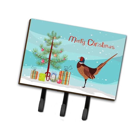 Carolines Treasures Ring-necked Common Pheasant Christmas Leash or Key Holder BB9297TH68
